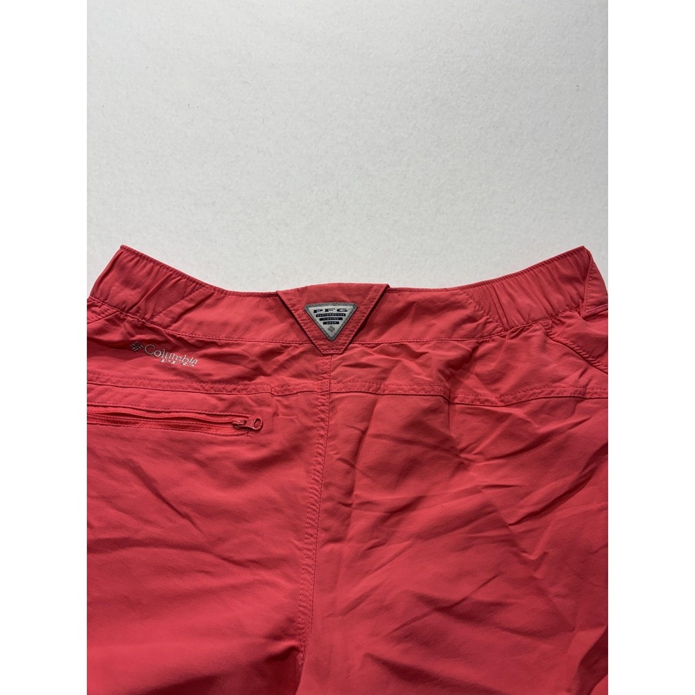 Columbia PFG Shorts Womens M Pink Omni-Shade Fishing Quick Dry UV Lightweight - Picture 9 of 11